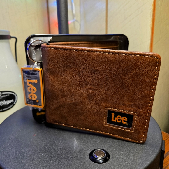 Lee Men Bifold Wallet & KEY Chain - Picture 1 of 7